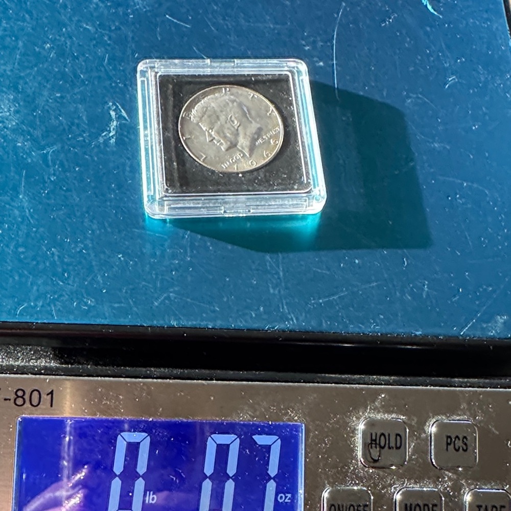 4 ounce Silver hald dollar Coin in Protective Case